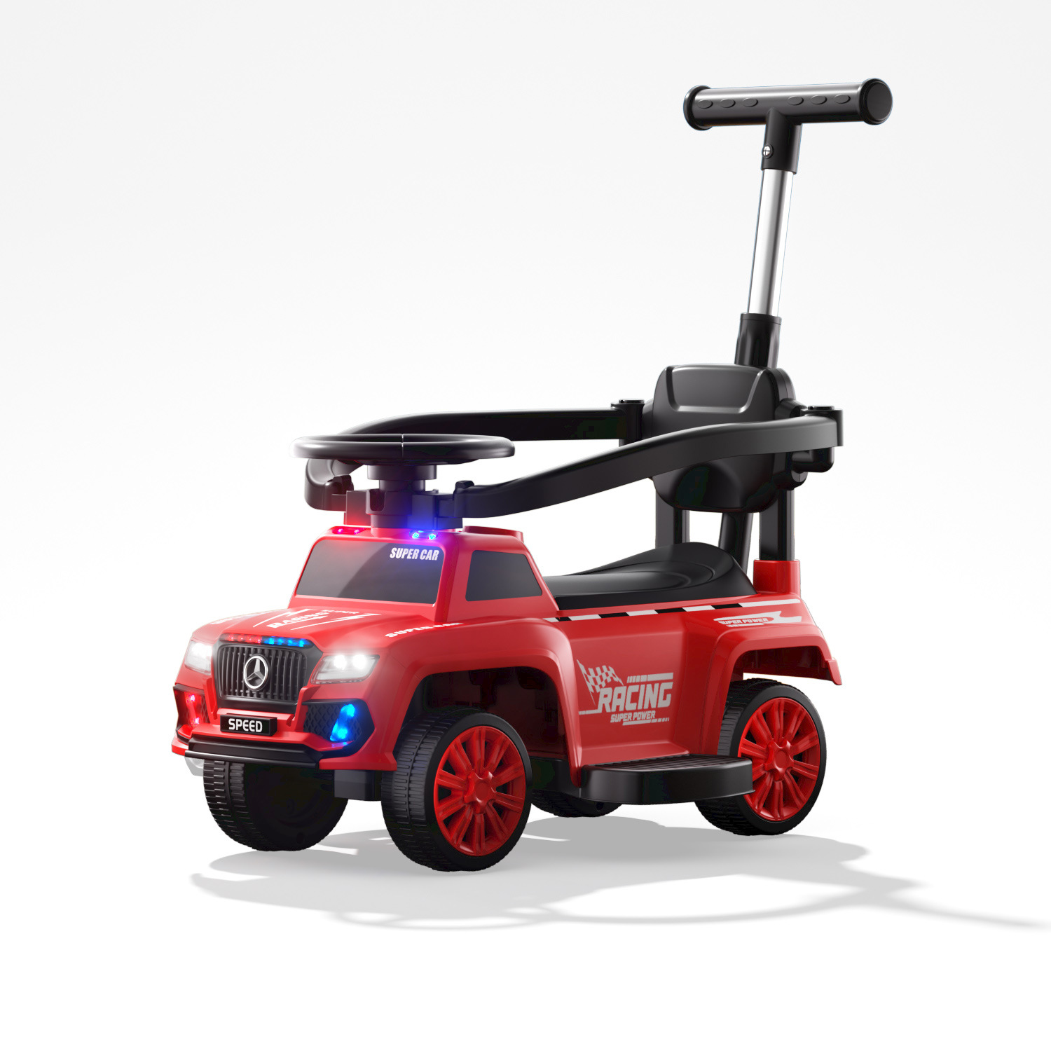 Nuevo patín eléctrico para niños patín anti-rollback puzzle educación temprana protección de seguridad caminante motocicleta de playa