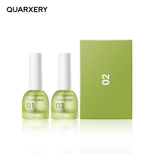 Quanxi Bamboo Extract Blackhead Removal Three-piece Set Shrinking Pore Hydrating Moisturizing Blackhead Acne Removal Lead-out Liquid Authentic Hair