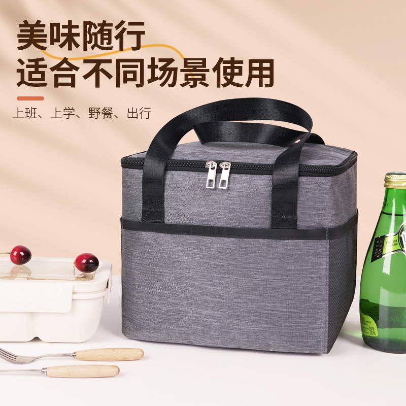 Oxford impermeable bolsa de bento bolsa de aislamiento térmico paquete de hielo de gran capacidad paquete de picnic caja de almuerzo catiónico paquete de hielo grande bolsa de aislamiento térmico