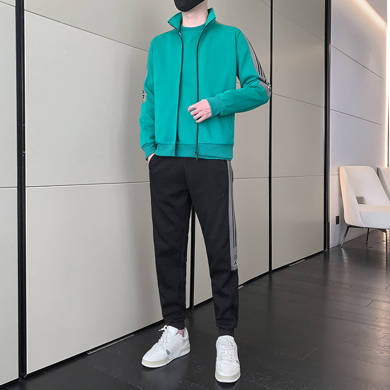 2023 nuevo otoño hermoso cárdigan de cuello alto traje de moda casual para hombre