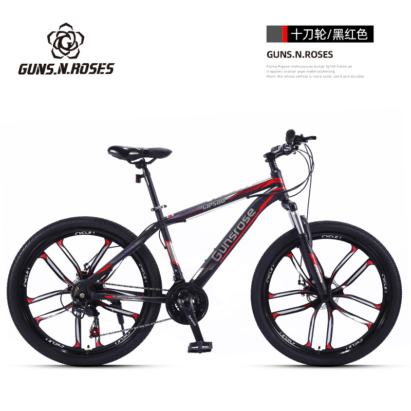 Bicicleta de montaña para hombres de velocidad variable de absorción de choque bicicleta juvenil 24 pulgadas 26 carreras para hombres estudiante femenino de secundaria adulto
