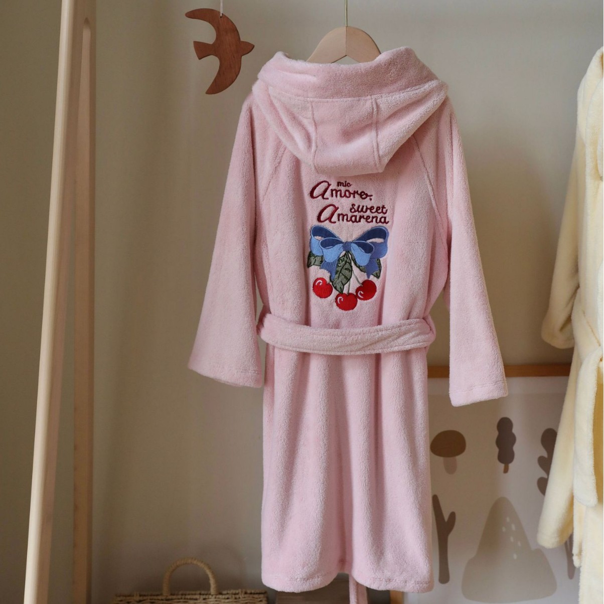 Bathrobe sweet pink cherry