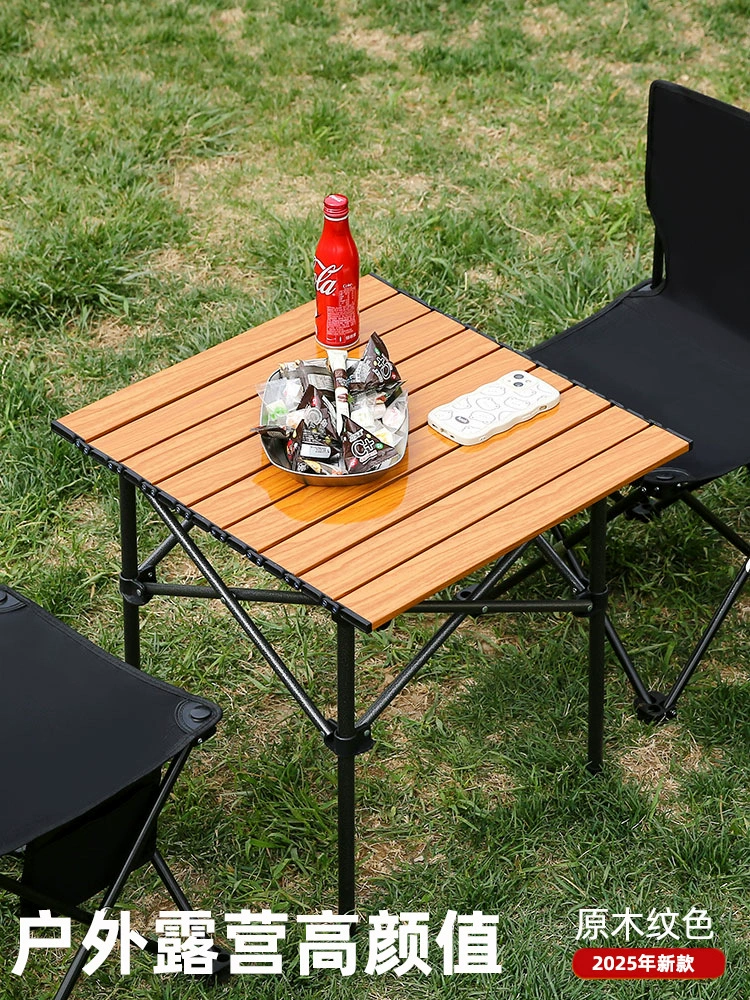 Складной стол для кемпинга и пикника, портативный стол для яичных рулетов, настольный складной стол из сплава для отдыха, кемпинга, стол для яичных рулетов