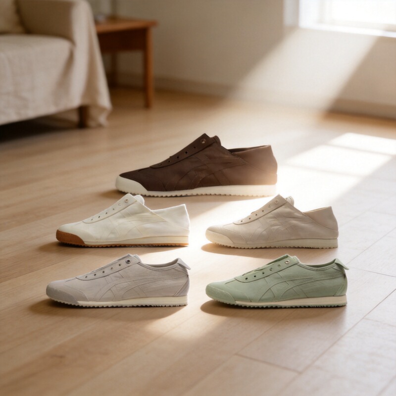 Original New Onitsuka Tiger Canvas Shoes Mexico 66 Sd Paraty Women's Casual Slip-On Loafers