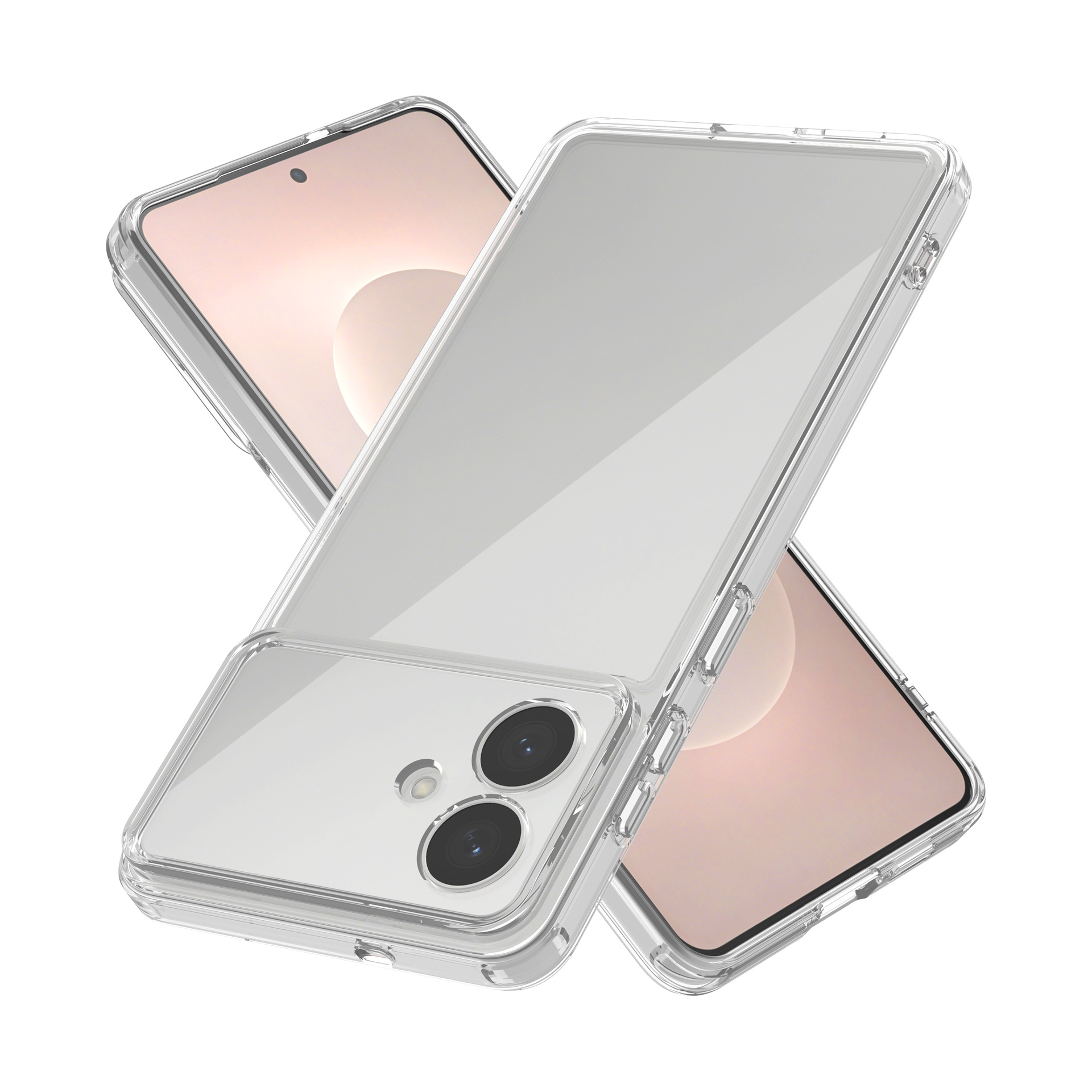 Transfronterizo adecuado para Samsung S25 ultra dos en uno funda para teléfono móvil acrílico transparente cubierta protectora anticaída S25FE