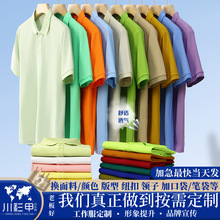 工作服polo衫定制t恤diy工衣服定做班服文化衫团队服印logo字短袖