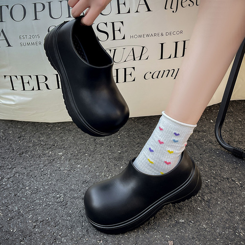 EVA Men's Outdoor Ins Trendy Height Increasing Head Shoes Summer Trendy Cool Versatile Couple Casual Cap Toe One-Piece Women