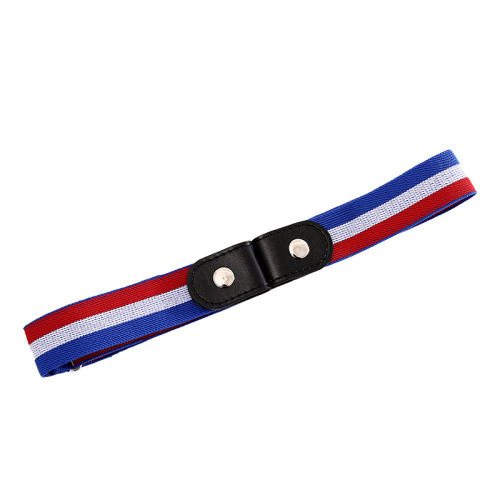 Lazy person invisible seamless versatile Insta-style elastic waistband jeans belt for women without piercing holes
