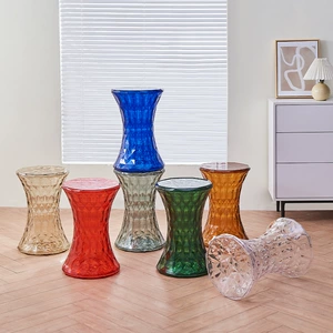 Nordic Creative Crystal Stool Modern Simploity Color Transparent Stool House Дом смены обувного табурета Creative INS