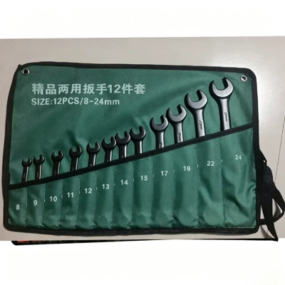 Mühərrik tənzimləmə alətləri — Wrench Set, 6-22 Piece - electrophoresis-black-12-piece-set-8-24-green