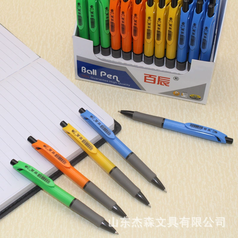 Baichen 613 Синяя шариковая ручка с кожаной пресс-шариковая ручка синяя заправка 1,0 мм масляная ручка канцелярские принадлежности