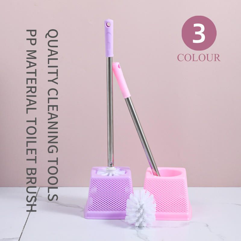 Cepillo de baño traje de baño cepillo doméstico cepillo suave ángulo muerto inodoro mango largo cepillo de limpieza con base