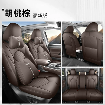 Modelə uyğun (Original) oturacaq örtükləri – Seven-Seater Full-Cover Car Seat Covers - walnut-brown-five-seater-deluxe-edition-22-26-highlander