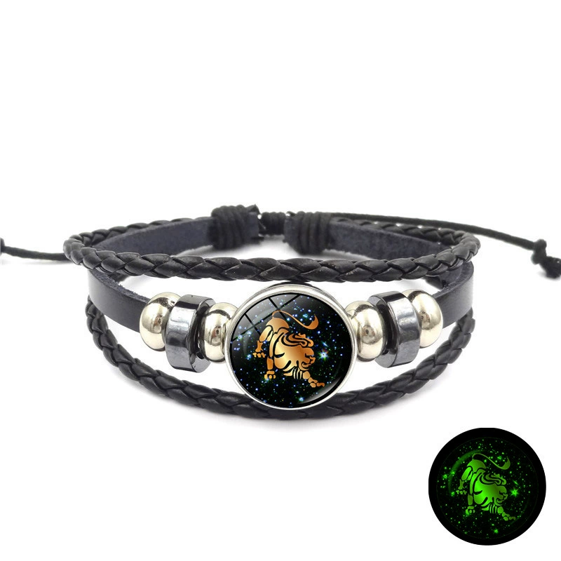 Retro woven bracelet for beloved, with gem, European style, wholesale