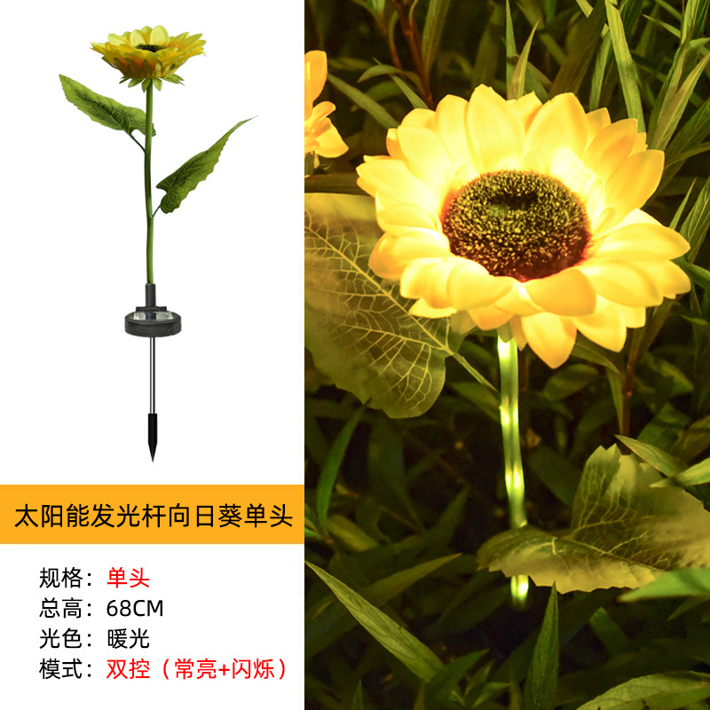 빛나는 극 단일 머리 해바라기