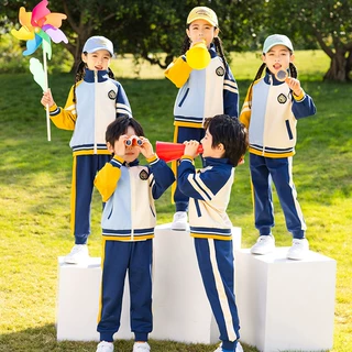 幼儿园园服春秋款运动服小学生班服三件套秋季儿童校服套装小学生