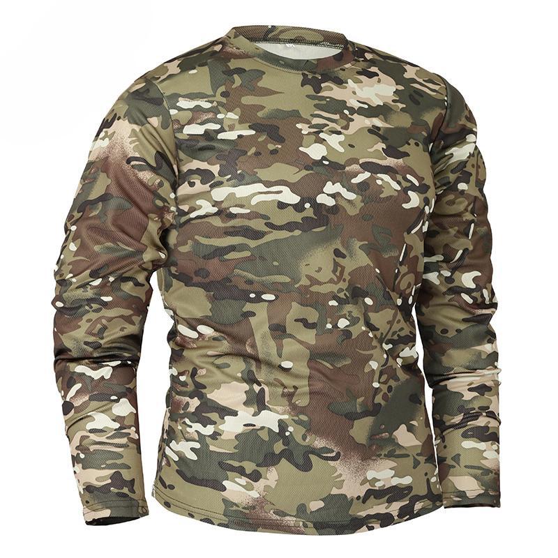 Summer travel tactics breathable camouflage quick dry long-sleeve