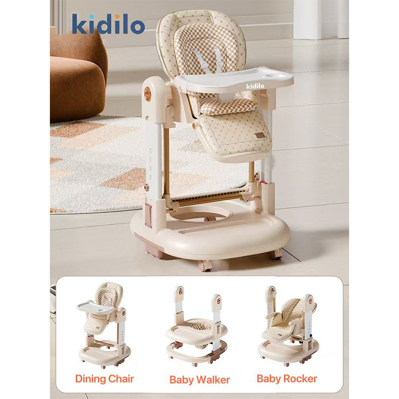 Стульчик для кормления KIDILO KD015 серый