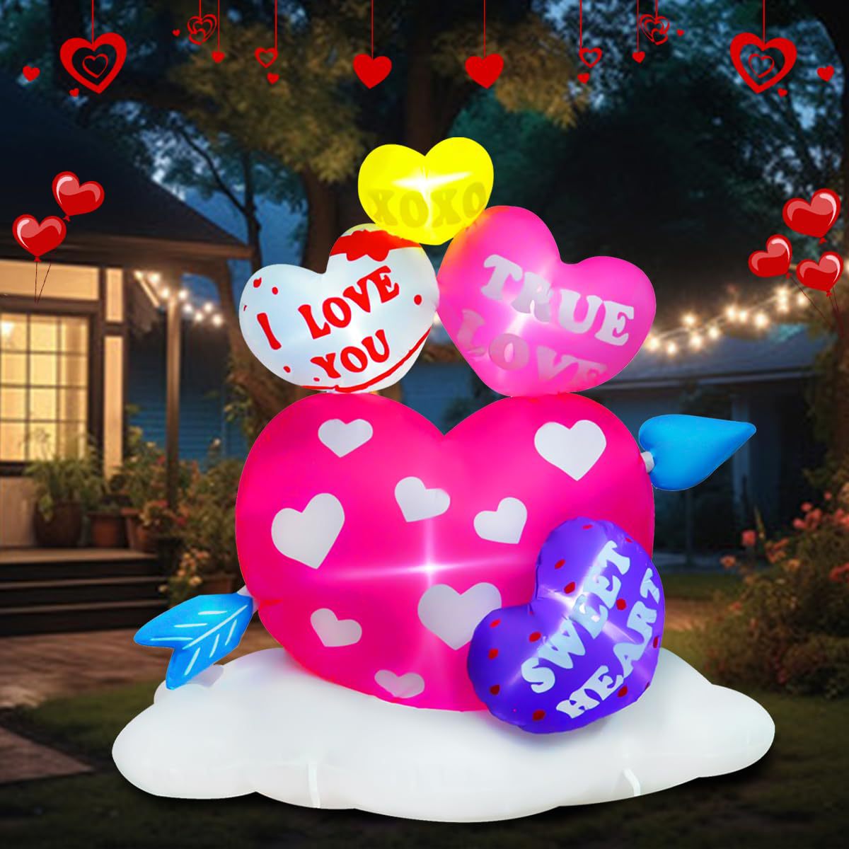 A-6FT Valentine Hearts with Ar