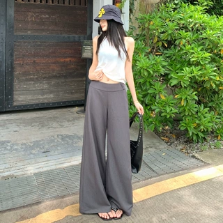 气质通勤裤女夏季薄款松弛主义的西装裤不贴腿宽松慵懒感休闲裤子