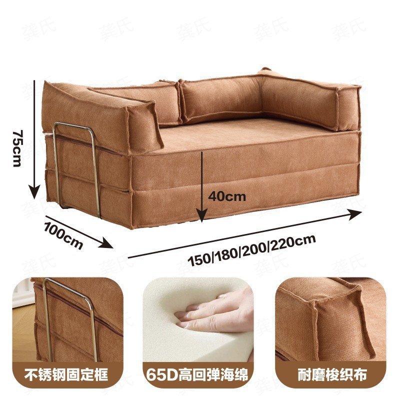 ソファベッド一体型兼用リビングルームホームレンタルルーム圧縮ソファ昼休み怠惰なソファリクライニング折りたたみソファ