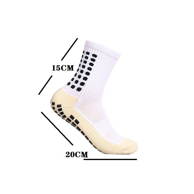Mediados de la pantorrilla calcetines de fútbol de los niños de las mujeres antideslizantes calcetines absorbentes de sudor toalla inferior calcetines deportivos de entrenamiento de dispensación 33-38