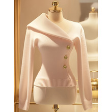 X 79450 Large Collar Slim Knit Sweater ��������ë��