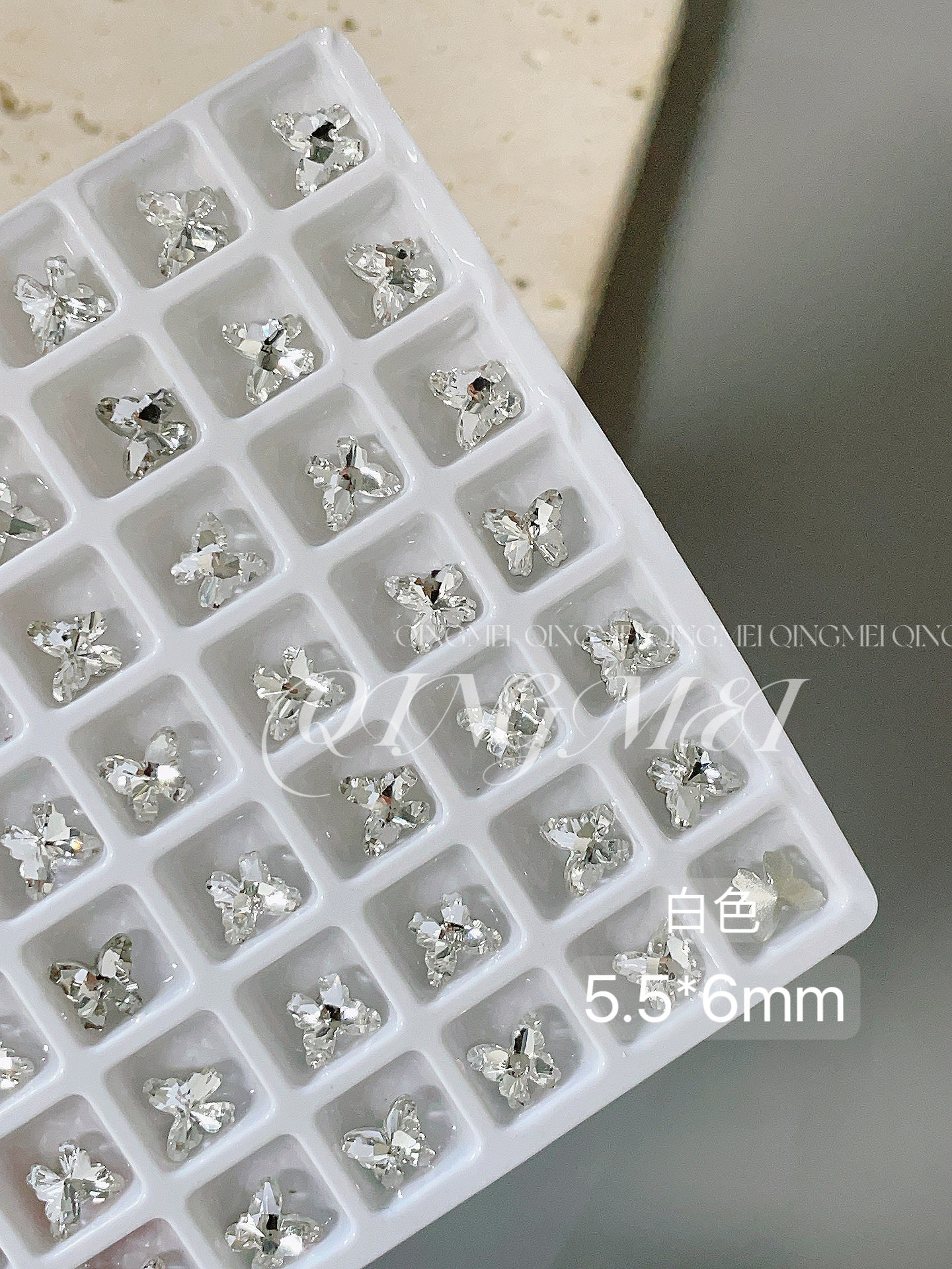 화이트(5.5*6mm) S사이즈