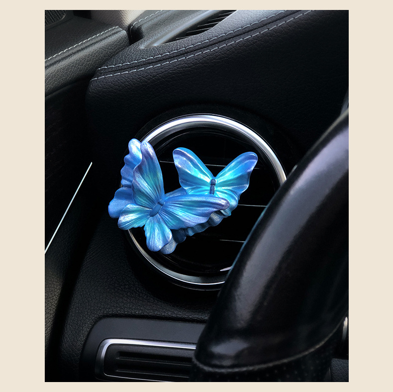 Butterfly Car Aromatherapy Air Outlet Decoration Car Perfume High-grade Fragrance Expansion Stone Car Accessories Ornaments Gift for Women