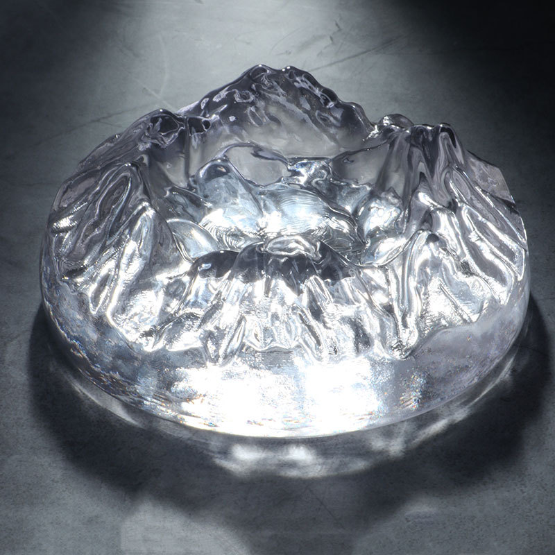 Nordic modern creative glass snow mountain ashtray glacier personalized ashtray home living room coffee table trendy ornaments