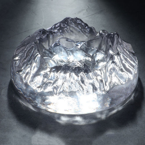 Nordic modern creative glass snow mountain ashtray glacier personalized ashtray home living room coffee table trendy ornaments