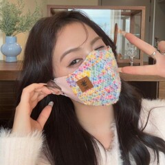 冬季口罩立体显脸小高颜值加绒时尚保暖防风保暖户外防寒防霾口罩