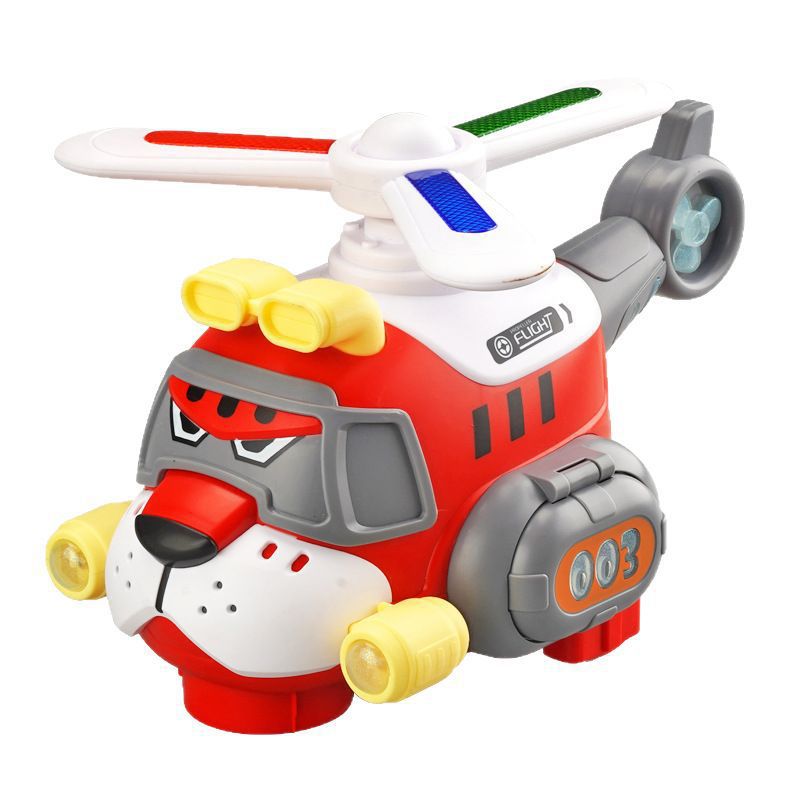 Helicóptero eléctrico universal música iluminación hélice modelo de combate giratorio juguetes para niños sensación corporal electrónica