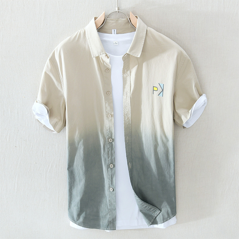 Japanese casual fashionable trend universal thin shirt