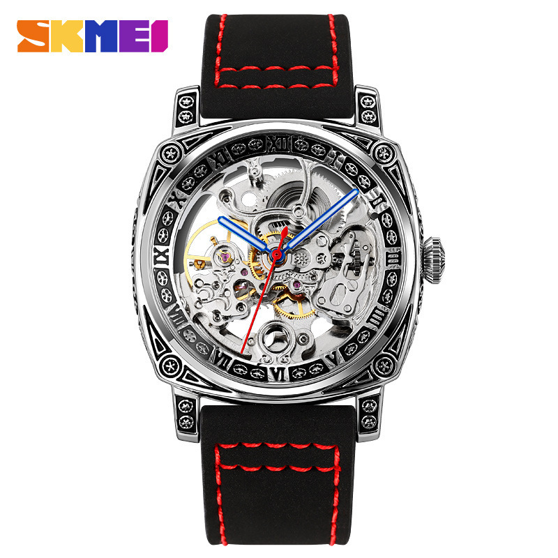 Momentum Watch Men's Skeleton Mechanical Watch Stylish Men's Watch Fully Automatic Mechanical Watch Men's Waterproof Wristwatch Momentum Watch Men's Skeleton Mechanical Watch Stylish Men's Watch Fully Automatic Mechanical Watch Men's Waterproof Wristwatch