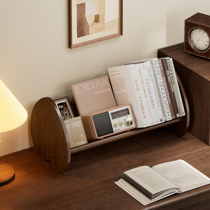 Desktop bookshelf storage rack for students, home use, small book stand, storage rack, bedroom desk, simple bookshelf