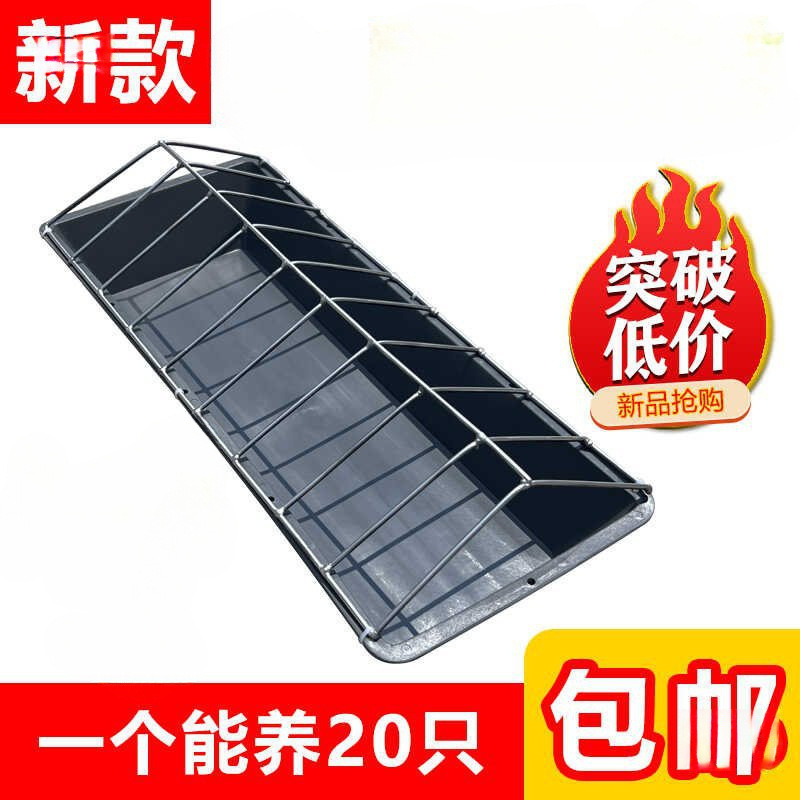 新款长方形喂鸡食养鸡自动喂食器散养鸡喂鸡打不翻鸡牛筋盆喂食槽