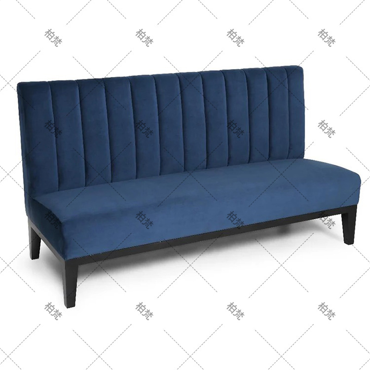 Almacenamiento sofá de madera sólida sofá curva de forma especial contra la pared cafetería cadena de tiendas restaurante comercial exclusivo transfronterizo