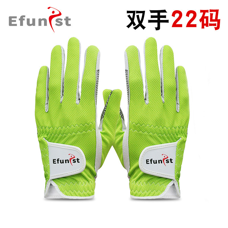 Efunist ゴルフ グローブ メンズ 伸縮性 通気性 メッシュ 耐摩耗性 滑り止め 粒子 片手 サマー スポーツ|undefined