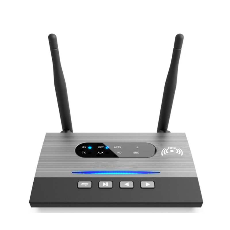 Bluetooth Receiver and Transmitter Long-Distance Antenna Model 80m Fiber Optic Supports Direct Pass-Through Three-In-One Car Tv