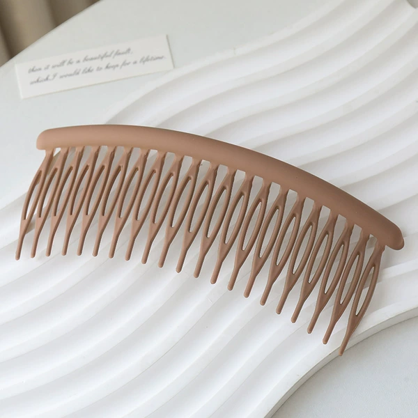 3# PC Hair Comb Khaki-Large 21 Teeth