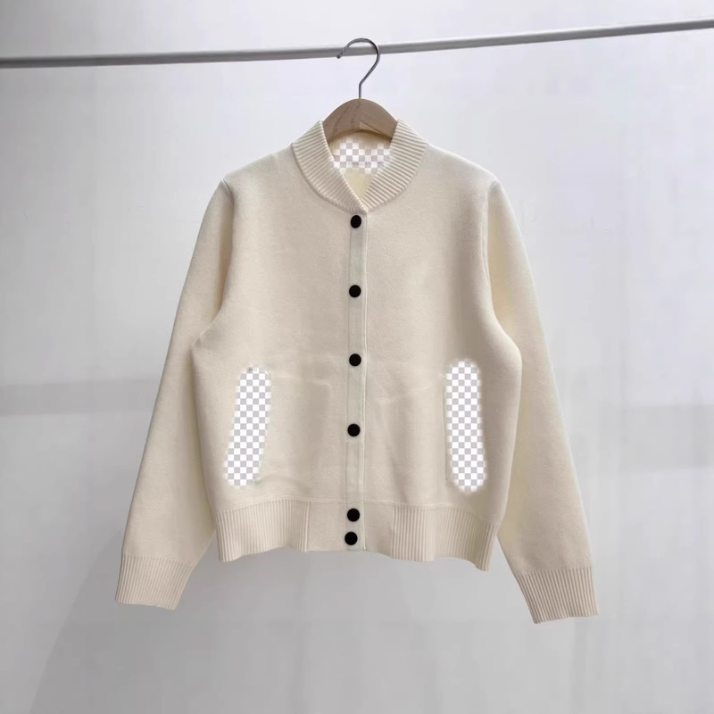 2026 Back Anchor Jacquard Knitted Baseball Jacket for Women, American Retro Casual Crew Neck Sweater Cardigan Jacket 2026 Back Anchor Jacquard Knitted Baseball Jacket for Women, American Retro Casual Crew Neck Sweater Cardigan Jacket