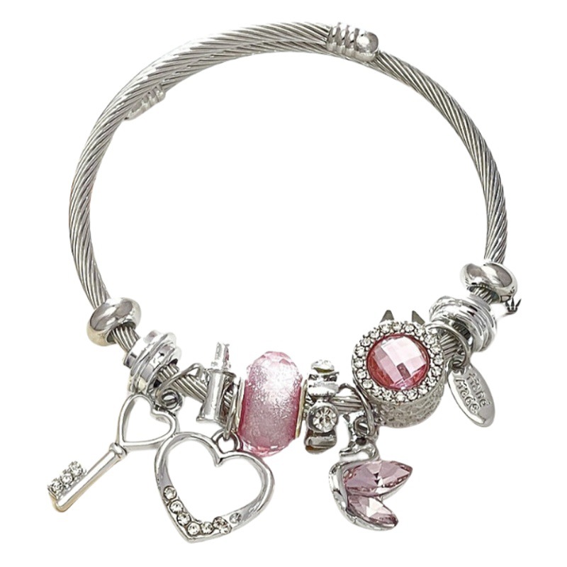 Panjia pulsera Panduo Cisne pull pulsera de dibujos animados lindo pulsera DIY desmontable con cuentas pulsera transfronteriza Venta caliente