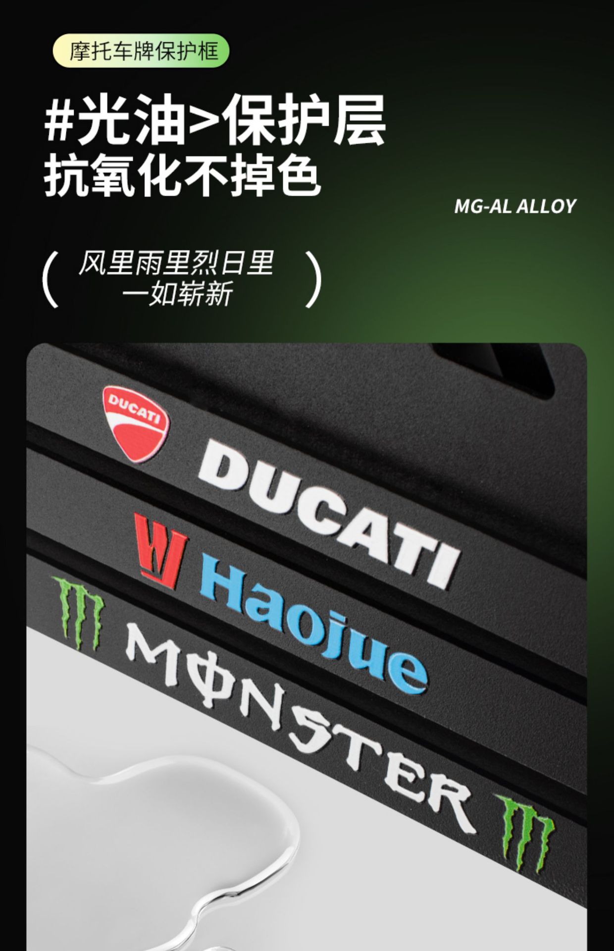 Suitable for Motorcycle Rear License Plate Frame, Vehicle Number Plate Frame, Shockproof Motorcycle Aluminum Alloy Yamaha Pedal Book
