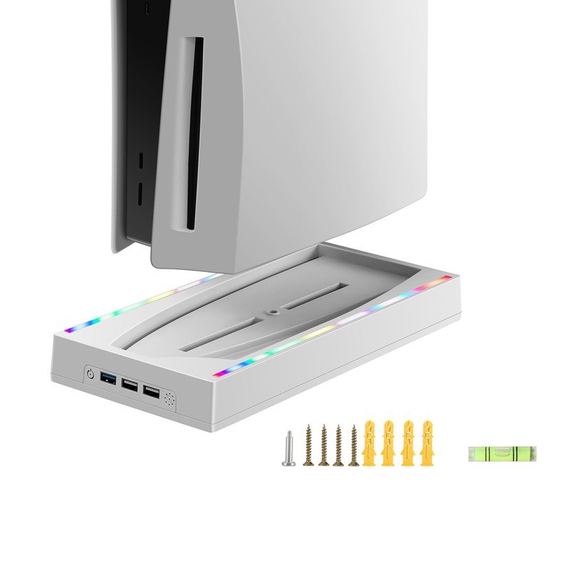 Consola de juegos transfronteriza PS5 soporte de pared soporte de almacenamiento de host soporte de mango PS5 soporte de iluminación de pared