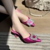 Summer slide pointy toe, slippers, footwear, 2023, Korean style, suitable for import