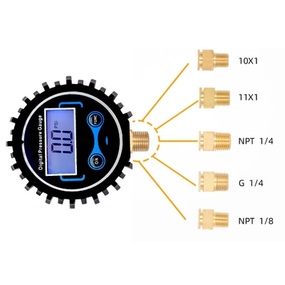 Air pressure gauge/tire pressure gauge | Head Electronic Tire Pressure Gauge Header - custom-thread-please-contact