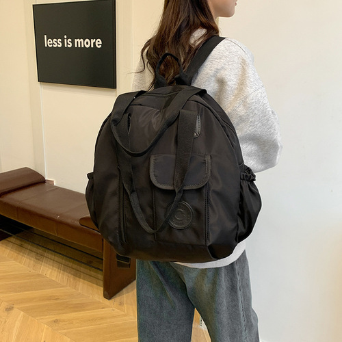 niche design, large capacity and personality, new autumn 2024 autumn simple foreign-style backpack, simple tote bag