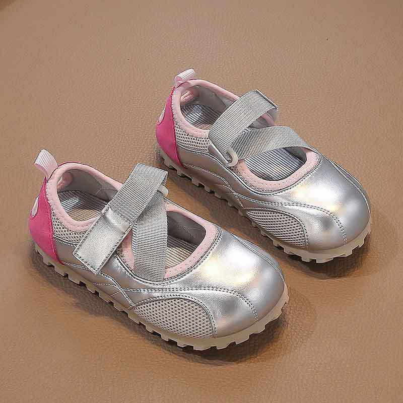 女の子のファッションスポーツシューズ 2025 春と夏の新しい子供靴ソフトソールプリンセスシューズ女の赤ちゃんスポーツシューズ|undefined