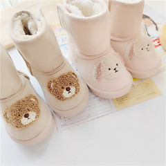 Export futa home winter cartoon children's snow boots baby thickened warm cotton shoes Velcro shoes for boys and girls